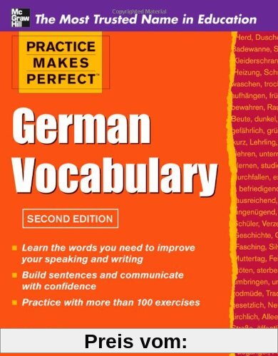 Practice Makes Perfect German Vocabulary (Practice Makes Perfect (McGraw-Hill))